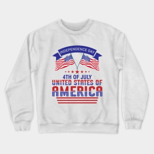 Independence Day, 4th Of July United States Of America Crewneck Sweatshirt